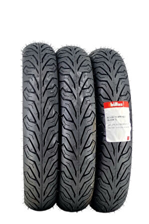 300-10 Dubleks (TL) Üç tekerlikli motosiklet lastiği 3 adet takım bl084