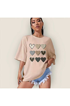 Love Yourself garalio Baskılı T-shirt