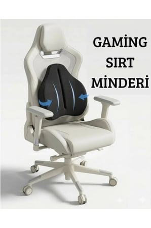 Visco Ortopedik Bel Destek Yastığı Bel Sırt Yastığı Gaming Sırt Minderi