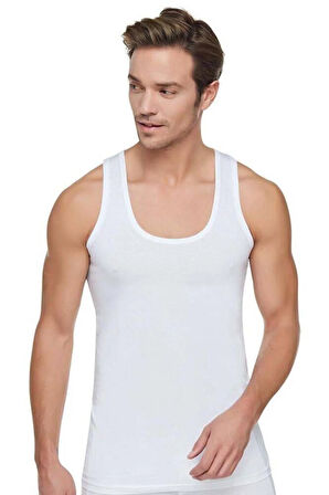 Mulvxsms  Smss02  Penye Erkek Atlet 6'lı 101 Kod/renk: Beyaz (Mulvix)