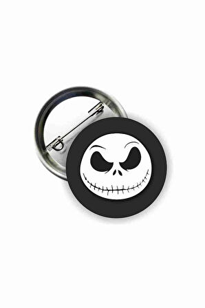 The Nightmare Before Christmas - Jack Skellington Y2K Grunge Style Buton Rozet