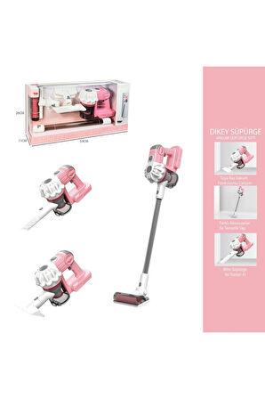 Dikey Elektrik Süpürgesi Pembe (3 in1 ) Ekranlı Kutu