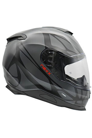 Y.100 B-sıde Mat Siyah-gri Kask