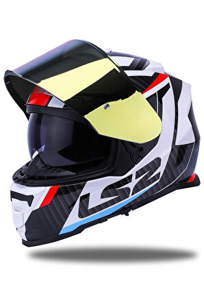 Storm 2 Racer Mavi-kırmızı Kask