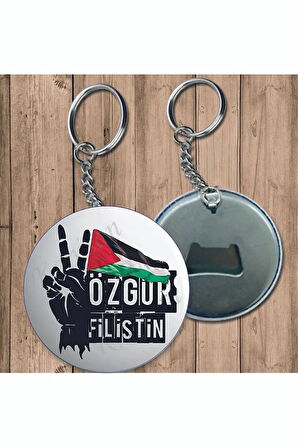 2 Adet Özgür Filistin Karpuz Direniş Filistin Kudüs Gazze Temalı Açacaklı Anahtarlık