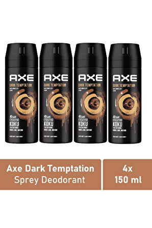 Erkek Deodorant Dark Temptation 150 Ml - 4'lü Avantaj Paketi