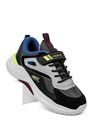 Pepino FK23-1543 Filet Erkek Çocuk Spor Ayakkabı Siyah - Gri