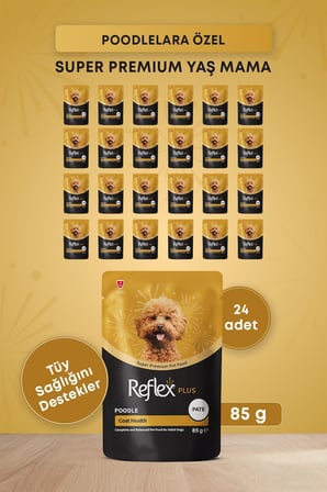 Reflex Plus Poodle Yetişkin Köpek Pouch Mama 85 Gr x 24 Adet