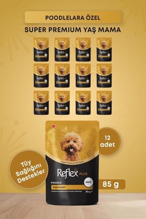 Reflex Plus Poodle Yetişkin Köpek Pouch Mama 85gr x 12 Adet