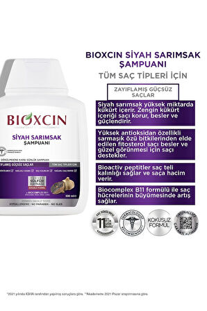 Siyah Sarımsak Şampuanı 300 Ml | Güçsüz Saçlar