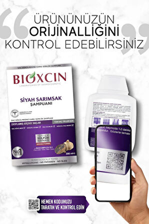 Siyah Sarımsak Şampuanı 300 Ml | Güçsüz Saçlar