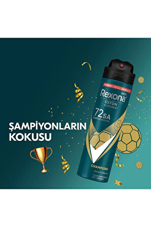 Erkek Deodorant 150 ml Champions X 4 Adet