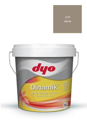 Dinamik Silikonlu Silinebilir Ipek Mat Iç Cephe Duvar Boyası 0986 Begonya 15 Lt