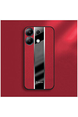 Xiaomi Redmi Note 13 5g Uyumlu Kılıf Premium Deri Kılıf Kırmızı