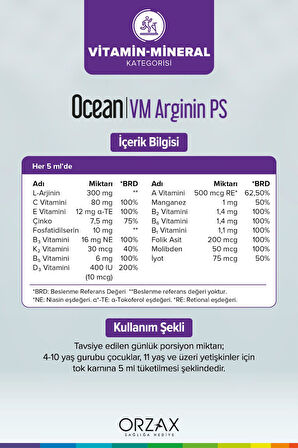 Ocean VM Arjinin Ps 150ml