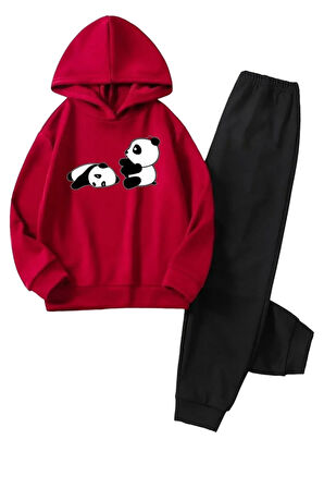 Çocuk Uykucu Panda Baskılı Eşofman Takımı