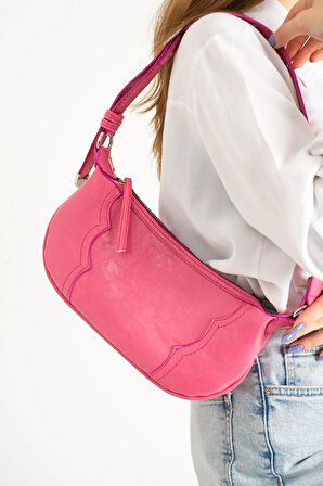 Omuz çantası  baget zımbalı çanta