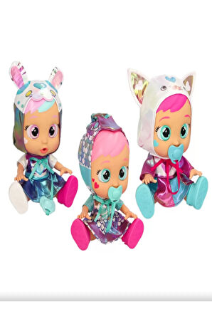 Toys GIO-CYB64000 Gözyaşı Döken Pilli Emzik ve Biberonlu Bebekler