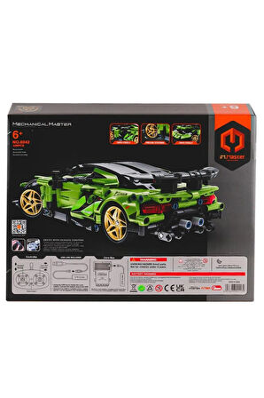Nessiworld 8042 IMM Kumandalı Süper Araba Yeşil  429 Parça -Sunman