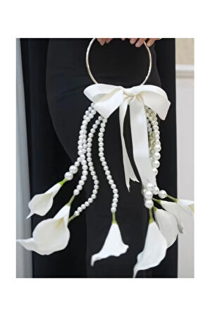 Gelin Çiçeği Sarma Tülü 60cm , Fırfırlı Gelin Çiçeği Sarma Tülü