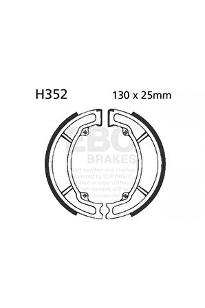 Ebc Fren Balatası Kampana H352 Honda Dıo Spacy Cb125f Spacy110 Fızy125 Actıva Cbf150 Pcx125 Glamour1