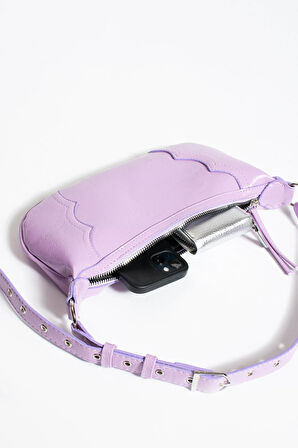 Omuz çantası  baget zımbalı çanta