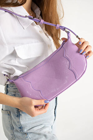 Omuz çantası  baget zımbalı çanta