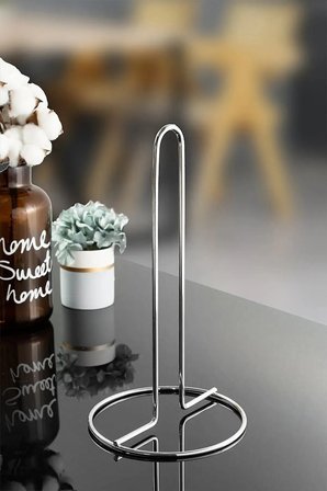 Metal Kağıt Havluluk Dolu Çelik Krom Kaplama Dik Havlu Peçetelik Standart Ve Büyük Boy Rulo