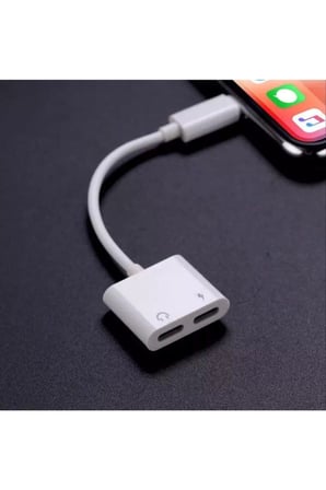 İphone Lightning Uyumlu Kulaklık ve Şarj Çoğaltıcı Kablo