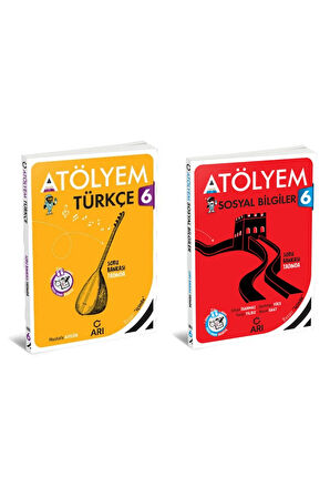 2024-2025 Arı Yayıncılık 6. Sınıf Türkçe Sosyal Bilgiler Atölyem Set 2 Kitap !