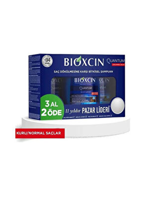 Kuru/Normal Saçlar İçin Dökülme Karşıtı Quantum Şampuan 3 Al 2 Öde 300ml