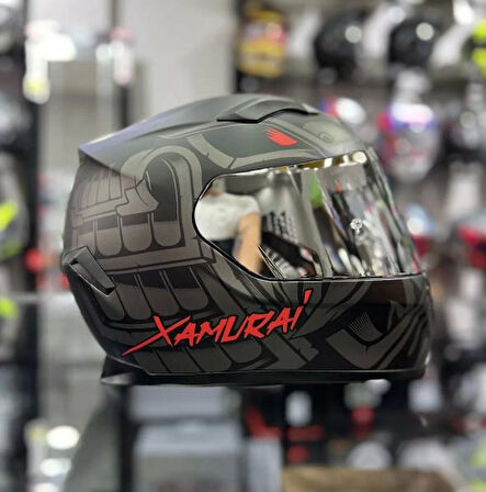 Sway 820 Full Face Aynalı Vizör Kapalı Motosiklet Kaskı L Beden Xamuraı