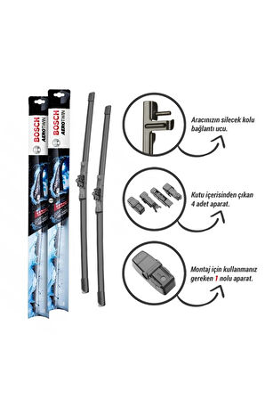 Mercedes C Silecek Seti (2008-2011 W204) Bosch Aerotwin Plus