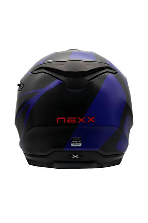Y.100 B-sıde Mat Siyah-navy Mavi Kask