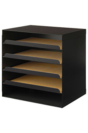 Evrak Rafı, Antrasit, Genişlik: 32 cm  Derinlik: 25 cm  Yükseklik: 32 cm