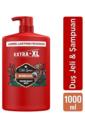 Bearglove 3In1 Erkek Duş Jeli ve Şampuan 1000 ml XXL