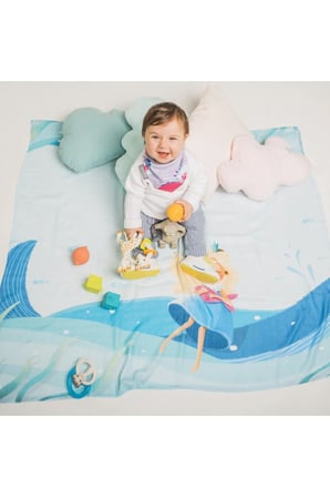 Iconique Bebek Küpleri ve Sea Princess Bebek Fotoğraf Battaniyesi