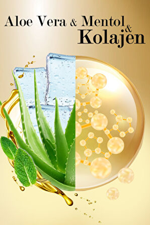 Aloe Vera&mentol&kolajen Kepeğe Karşı Etkili Şampuan 3x500 ml