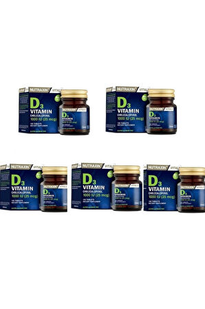 Nutraxin Vitamin D3 120 Tablet 5 Adet