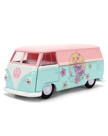 Jada Disney Stitch Angel Desenli 1961 Volkswagen Bus Metal Model Araç 1:32 9336358314R00