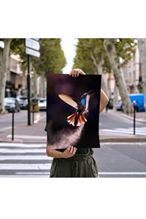 Çerçevesiz Poster Sinek Kuşu "leo"