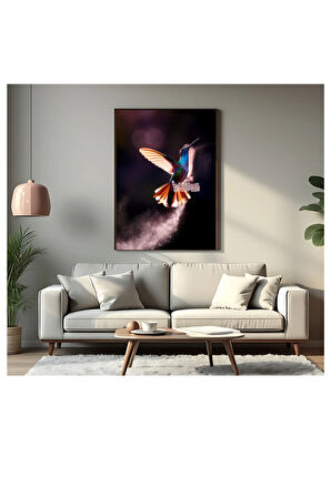Çerçevesiz Poster Sinek Kuşu "leo"