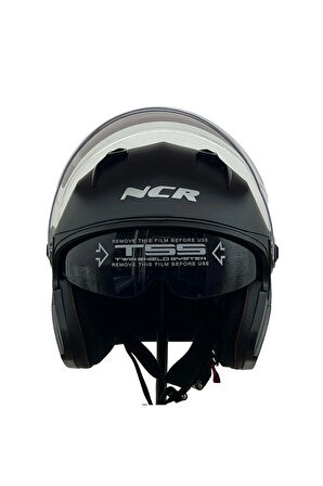 MOTOSİKLET NCR YAZLIK YARIM GÜNEŞ VİZÖRLÜ KASK