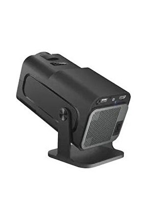Hy320 Mini Siyah Taşınabilir Sinema Projektörü 4k 720p Ev Sineması Bluetooth Android Projeksiyon
