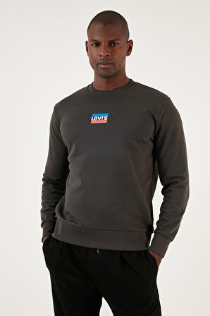 Levi's Erkek Pamuklu Regular Fit Bisiklet Yaka Sweat Erkek Sweatshirt - A2824
