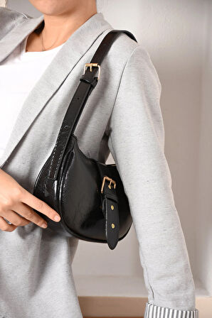 Yeni Sezon Parlak Suni Deri Viral Ince Tasarım Ayarlanabilir Askılı Kadın Omuz Çantası