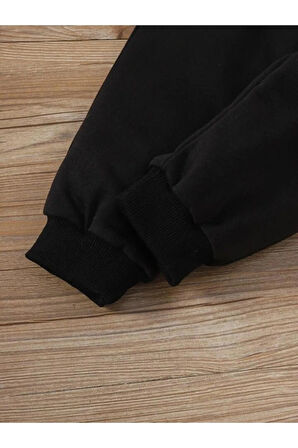Çocuk Tasarım Kamyon Kepçe Makine Baskılı Kapüşonlu Sweatshirt Pamuklu