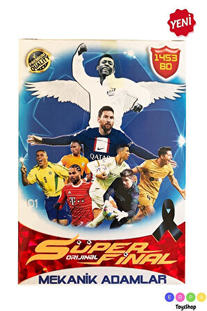 Süper Yıldızlar Mekanik Adamlar En Son Sezon Futbolcu Kartları 150 Paket 3'lü (450 KART) 2025 Sezonu