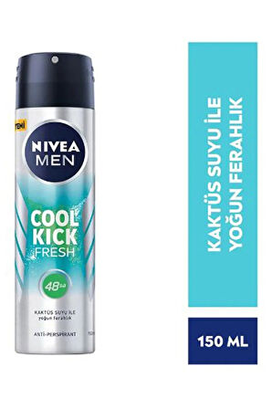2 Adet Men Cool Kick Fresh Erkek Deodorant Sprey 150 Ml