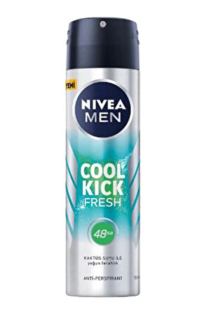 2 Adet Men Cool Kick Fresh Erkek Deodorant Sprey 150 Ml